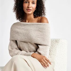 splendid harlow off shoulder sweater